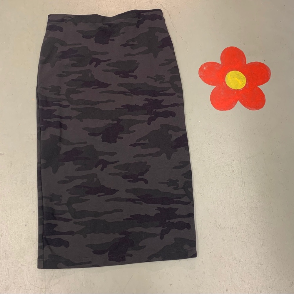 Sanctuary Camo Midi Skirt